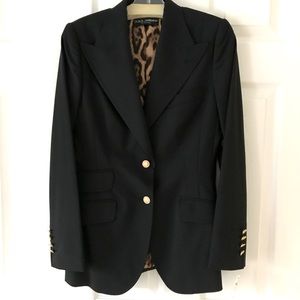 Elegant Dolce & Gabbana jacket black with gold button,